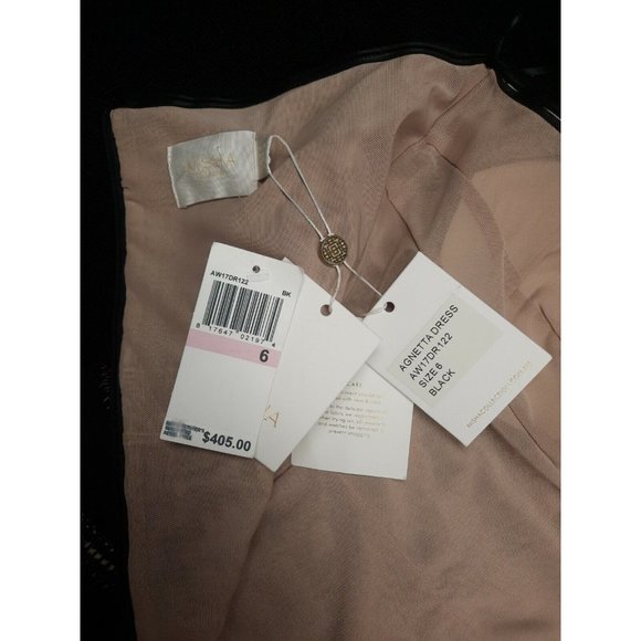 NWT Misha Collection Black Agnetta Strapless Mini Dress Sz. 6 - Picture 6 of 12